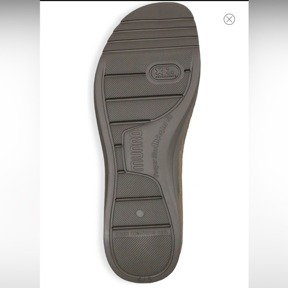 MUNRO Nalia animal print brown hues slide comfort sandal Sz 10 WW New - Picture 5 of 12